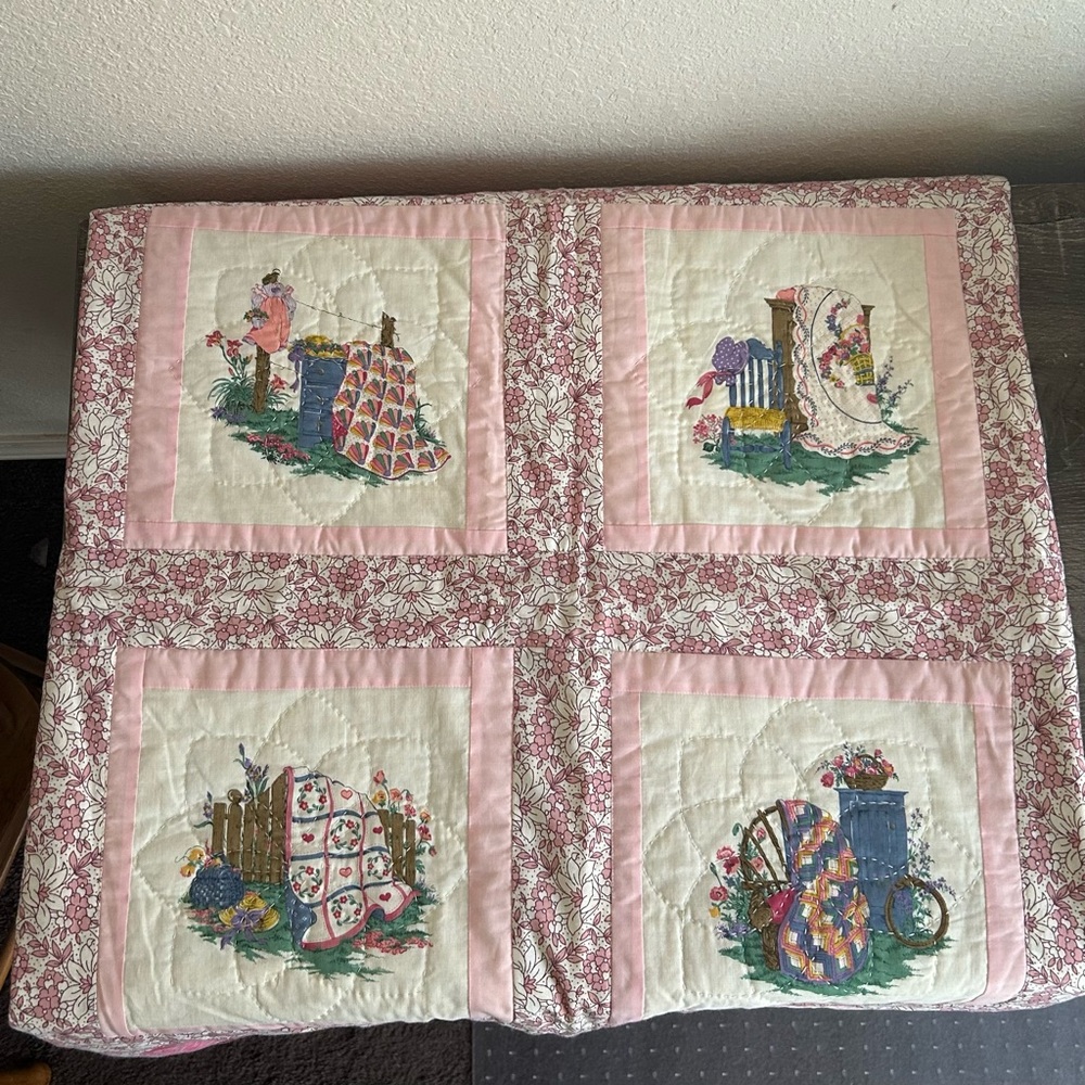 Country Cottage | Patchwork Lap Quilt - Picture 6 of 15
